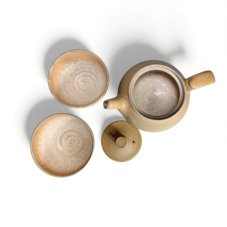 Keramická čajová souprava "Cream sun" 450ml