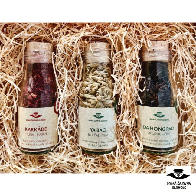 Dárková sada 3 čajů v láhvi