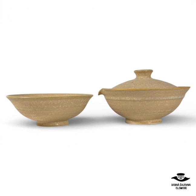 Shiboridashi Plate "Cream sun" - 150ml