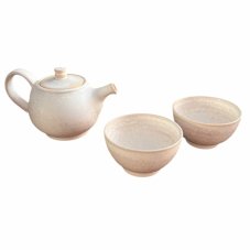 Keramická čajová souprava "Wild white"