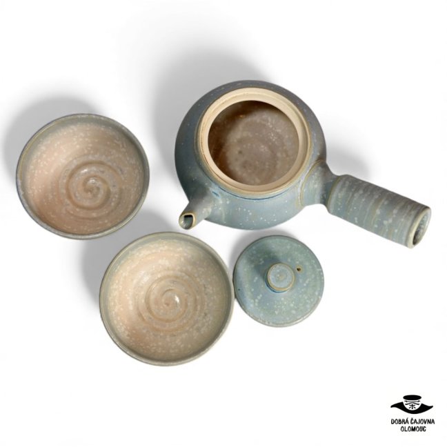 Čajová souprava "Kyusu Wild blue" 450ml - Velikost: 1