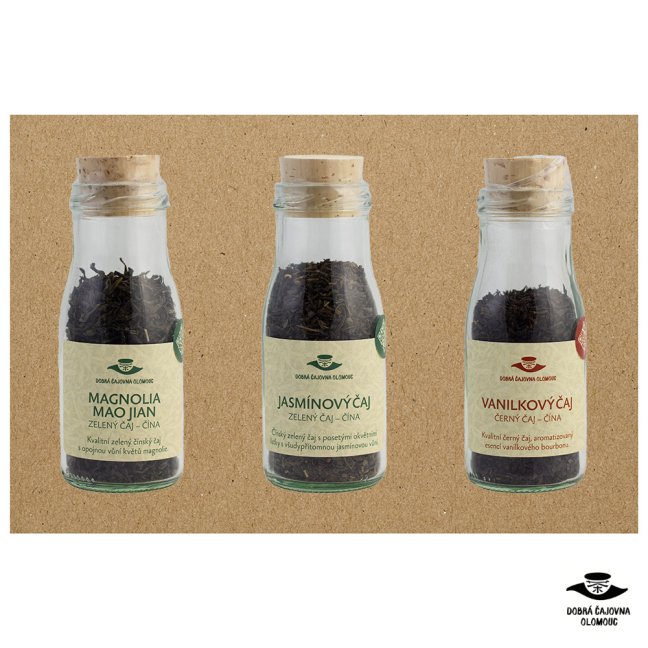 Dárková sada čajů "Ovoněné čaje" - Gramáž čaje: 30g | 40g | 30g