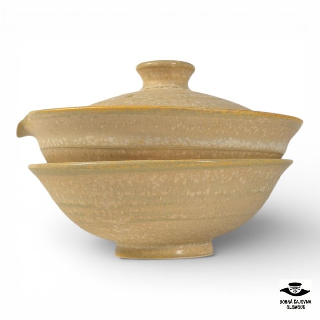 Shiboridashi Plate "Cream sun" - 150ml