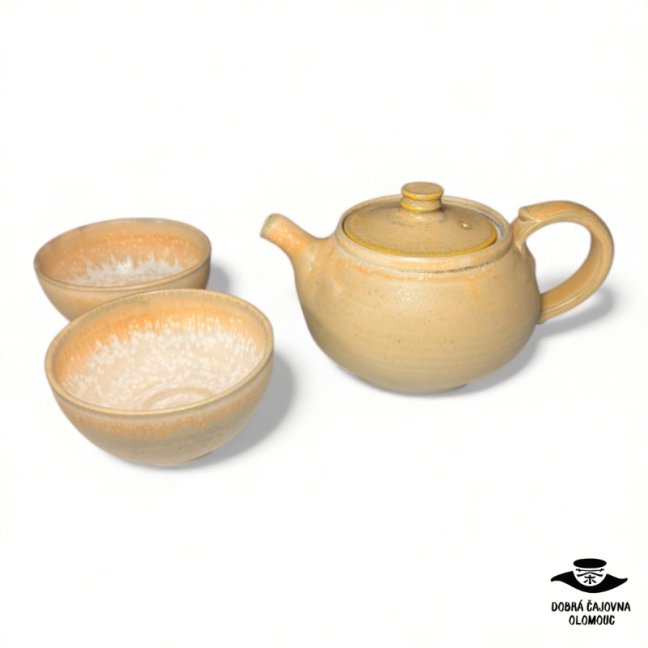 Keramická čajová souprava "Cream sun" 450ml - Velikost: 1