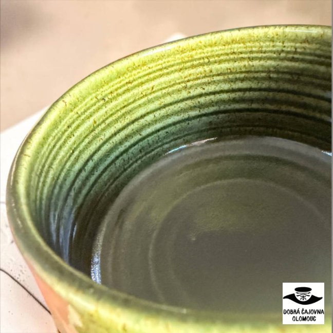 Matcha miska "Chawan green stars" 420ml