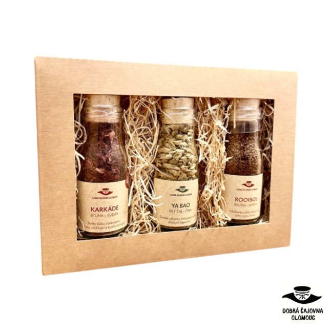Dárková sada 3 čajů v láhvi