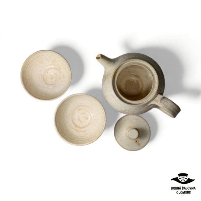 Keramická čajová souprava "Snow" 450ml