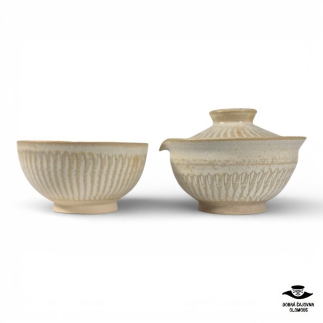 Shiboridashi Set "Rustic white" - 160ml