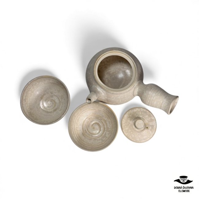 Čajová souprava "Kyusu Wild white" 450ml